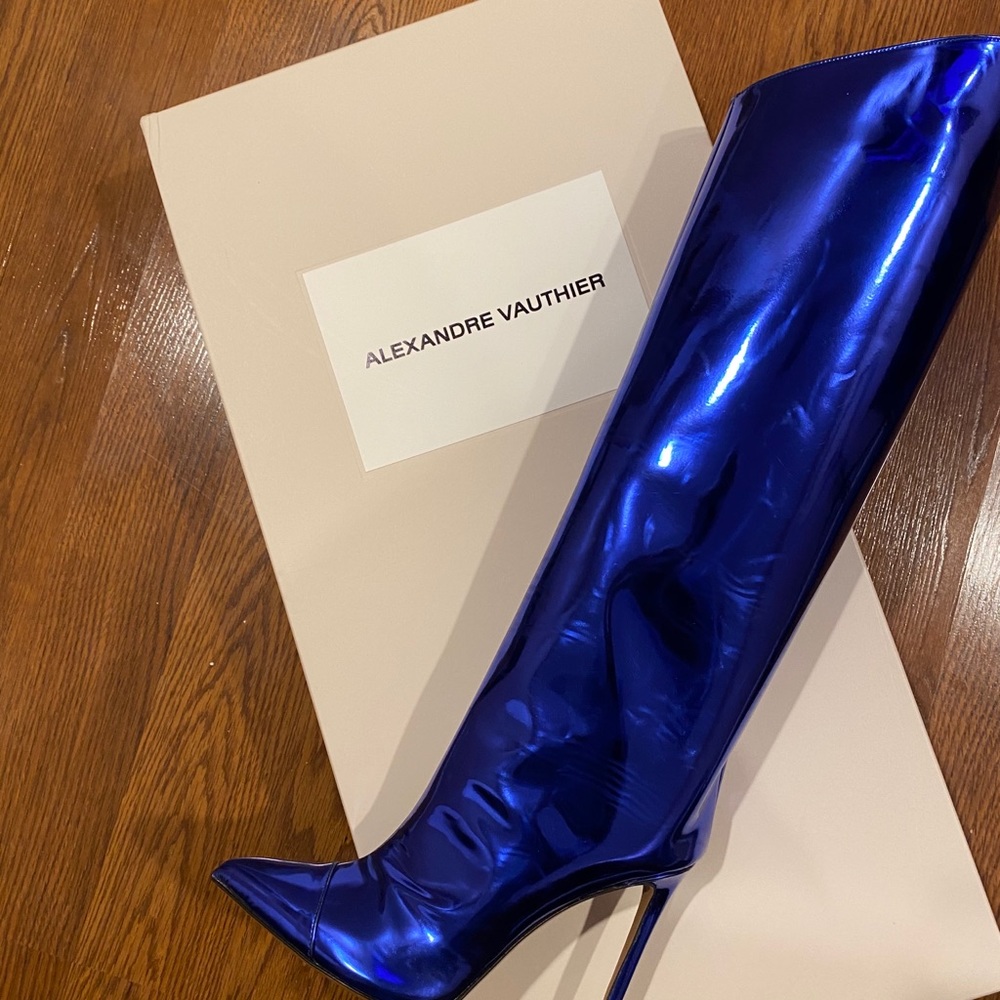 alexandre vauthier blue boots . Size 37